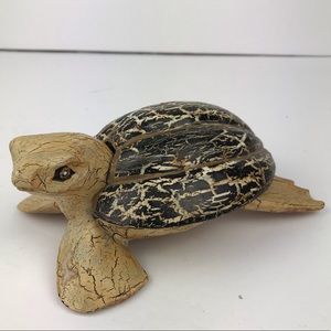 Turtle Wooden Keepsake Box Lightweight 6 X 4"